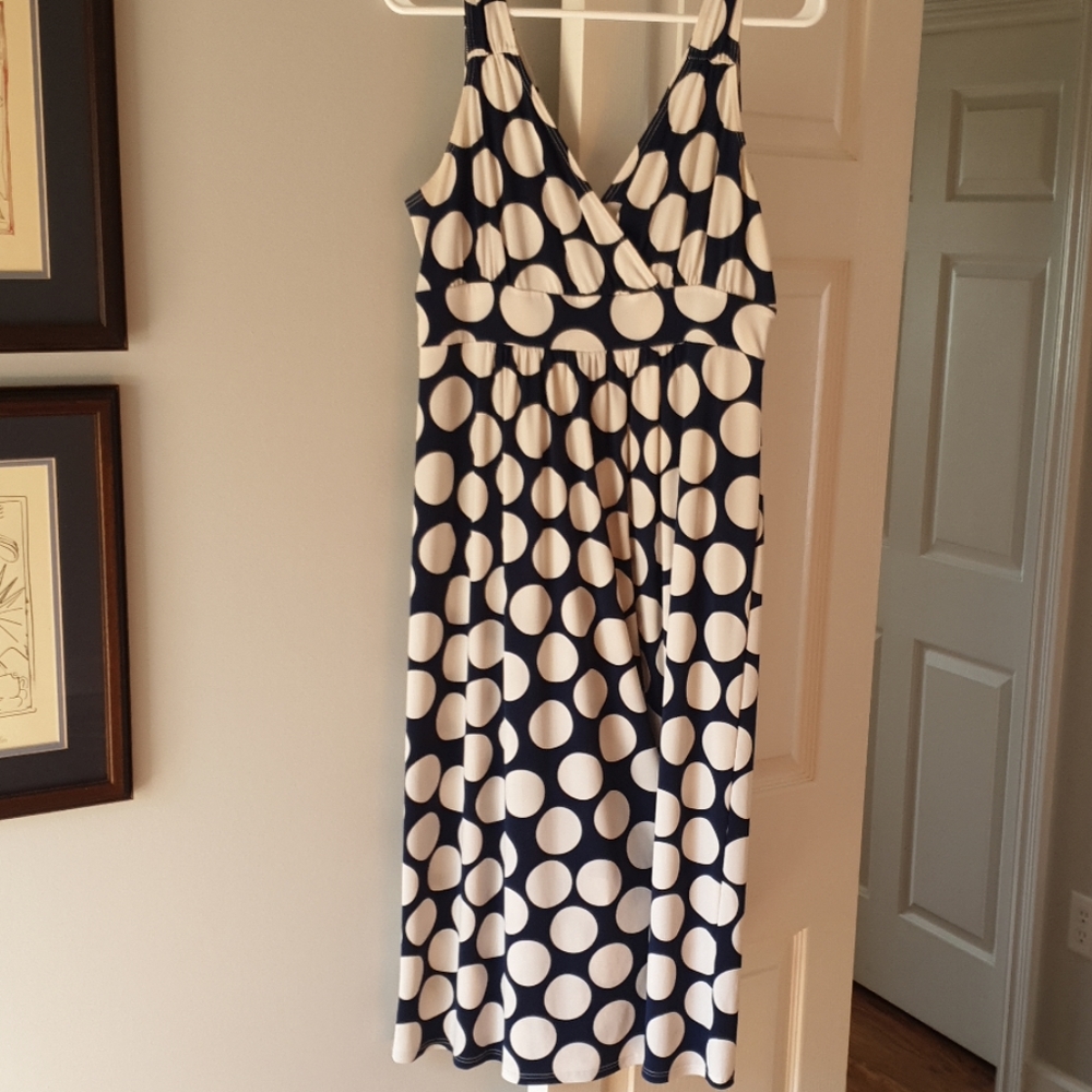 Midi polka dot dress
